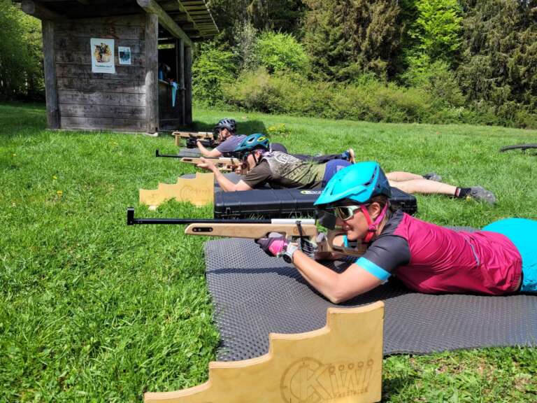 Biathlon in mountain bike e corsa a piedi
