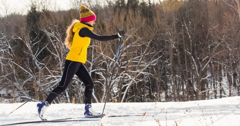 Cross-country skiing course for children