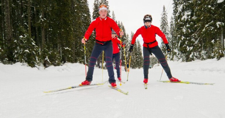 Cross-country skiing course for children