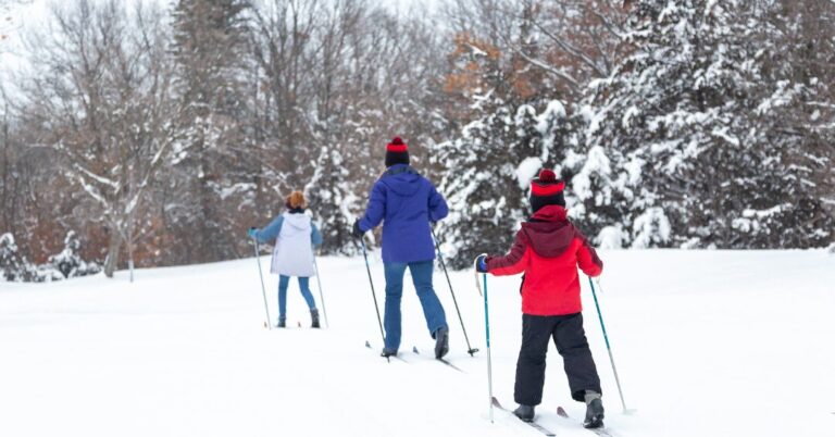 Cross-country skiing course for children